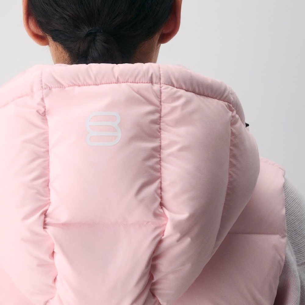NWT Aritzia Tna Super Puff Vest - Matte Chalk Pink - Medium - Picture 8 of 8